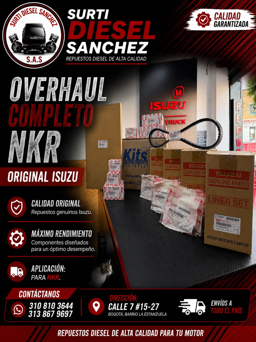 Overhaul NKR — Surti Diesel Sánchez